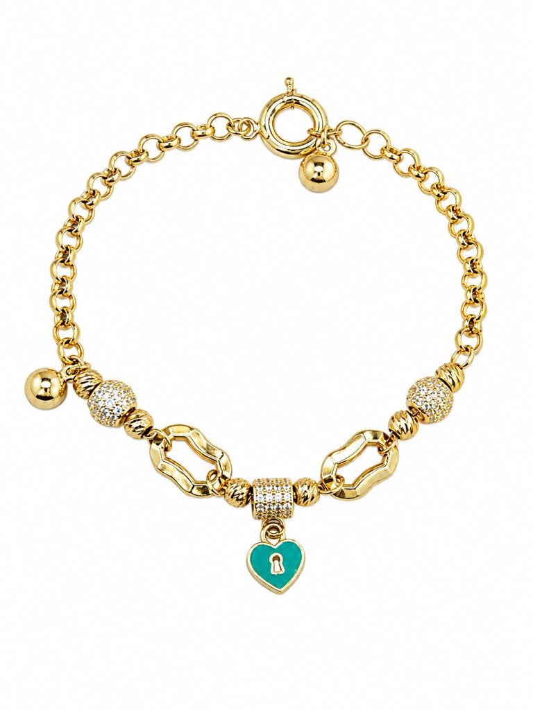14K BALL BRACELET Size 7INCH