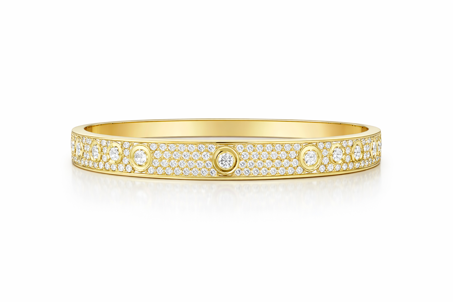 10KT  BRACELET+BANGLE Size 6 7MM Weigth 14.7GR