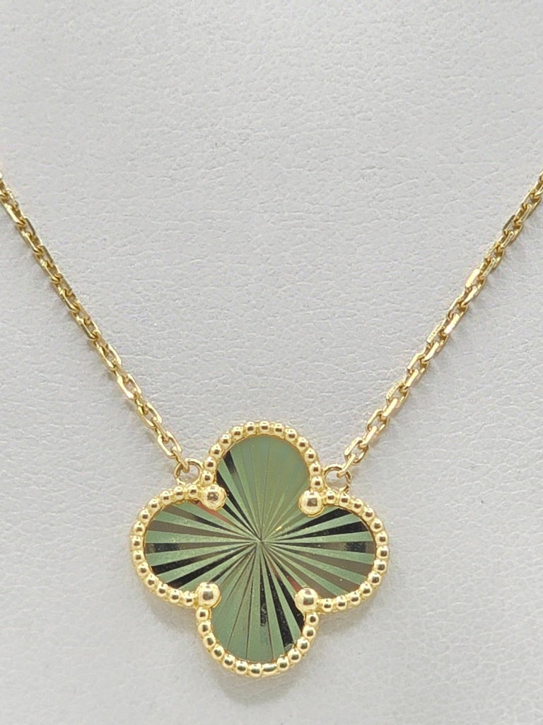 14KT FLOWER CHAIN Size 18INCH Weigth 4GR