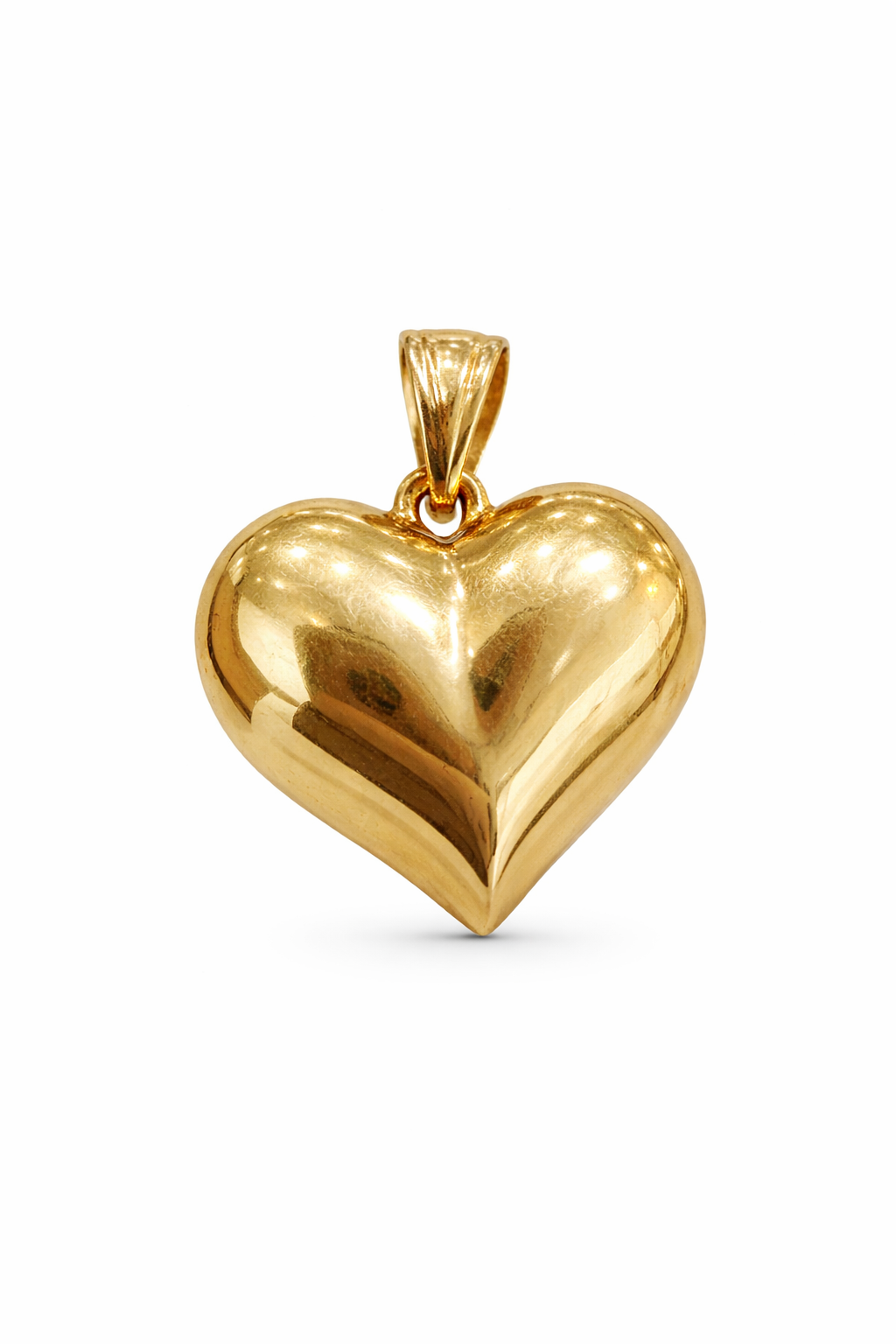 14KT YELLOW GOLD HEART PENDANT Weigth 2.8GR