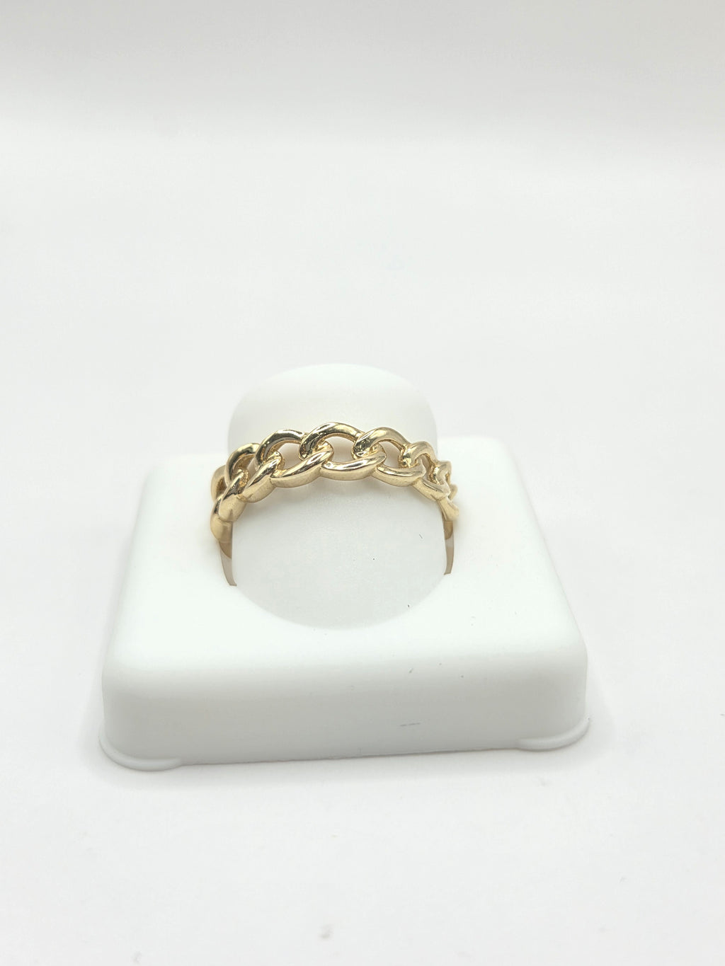 10KT CHAIN DESIGN WOMAN'S RING Size 8 Weigth 2.1GR