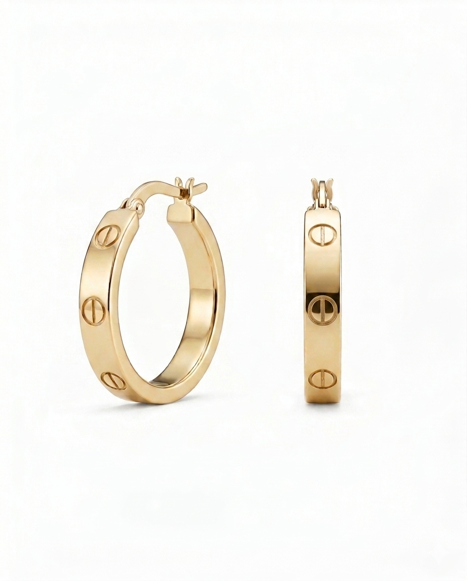 10KT  EARRINGS Size 3 Weigth 2.5GR