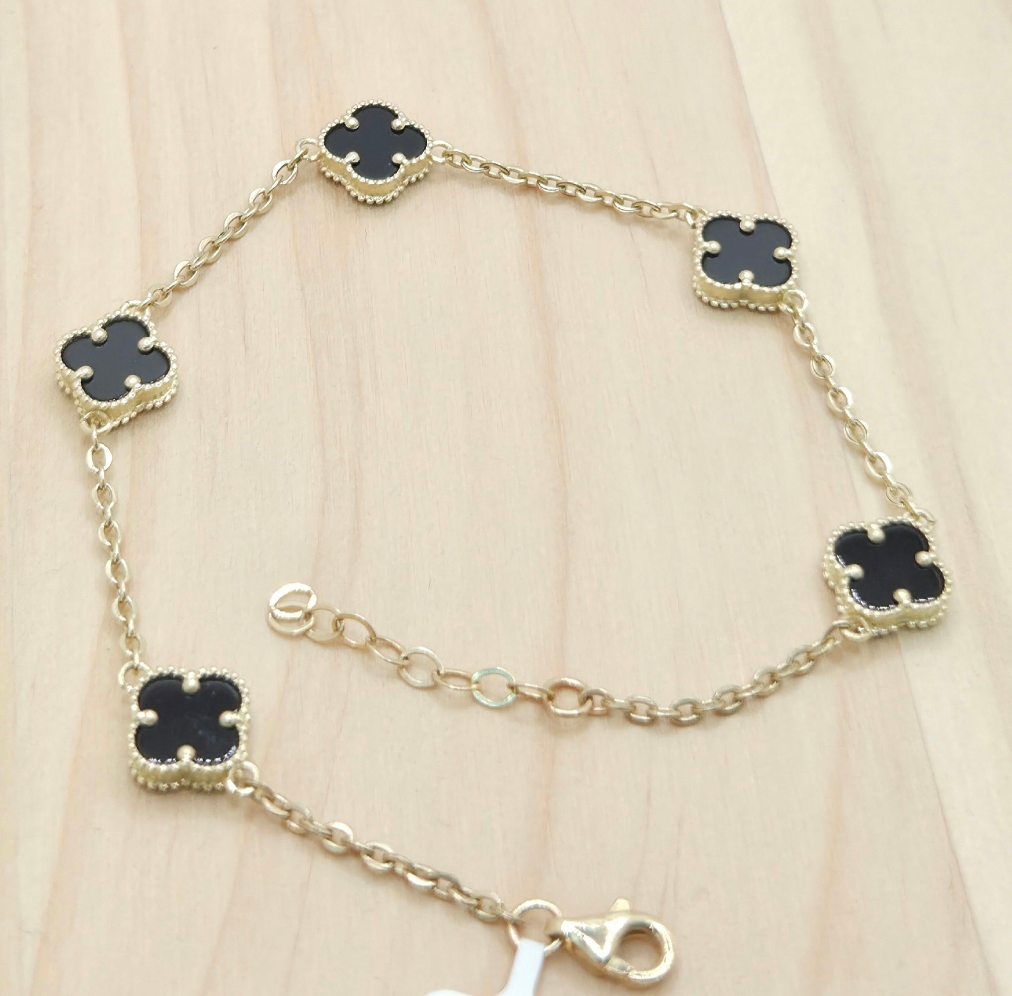 14KT FLOWER BRACELET Size 7.5INCH Weigth 3.1GR