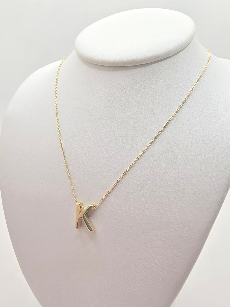 14KT LETTER "K" CHAIN Size 18INCH Weight 2.17GR