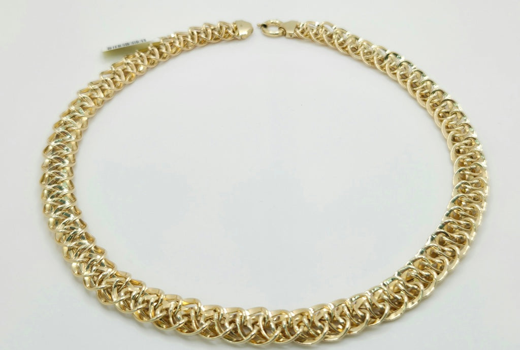 10KT BRAIDED DESIGN NECKLACE Size 18INCH 11MM Weight 18.8GR