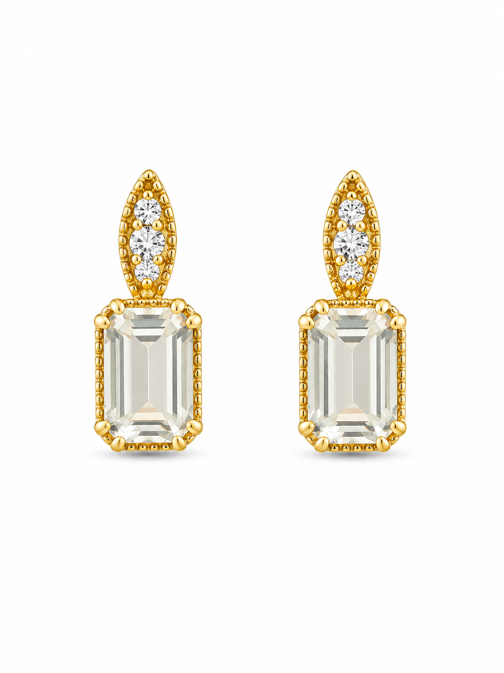 14KT DIAMOND DELICATE EARRINGS Size