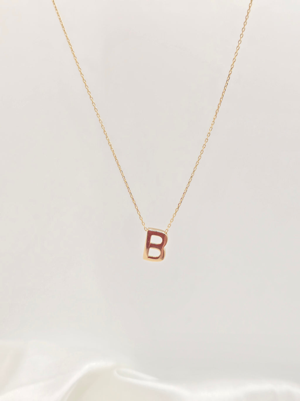 14KT LETTER "B" CHAIN Size 18INCH Weight 2.14GR