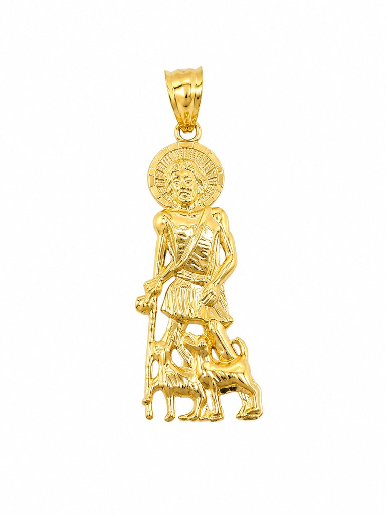 10KT LARGE YELLOW GOLD SAN LAZARO SHAPE PENDANT Size LARGE Weigth 3.4GR