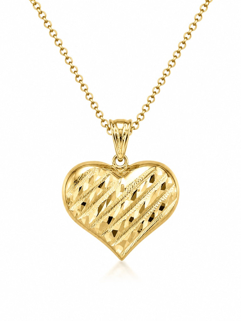 10KT HEART PENDANT Size  Weigth 2GR