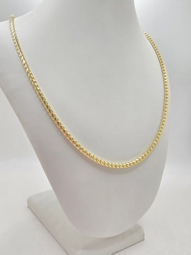 14KT SOLID FRANCO CHAIN Size 24INCH 3MM Weight 31.5GR