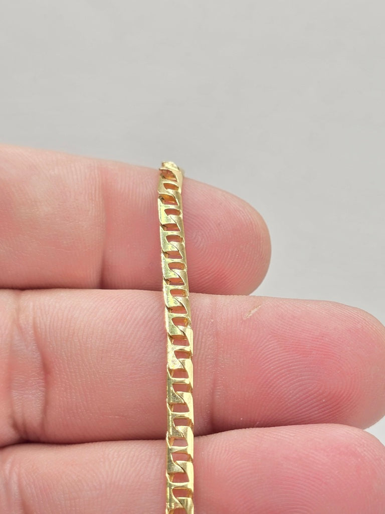 10KT SQUARE MARINER CHAIN Size 3mm 20in Weigth 11.7 grs