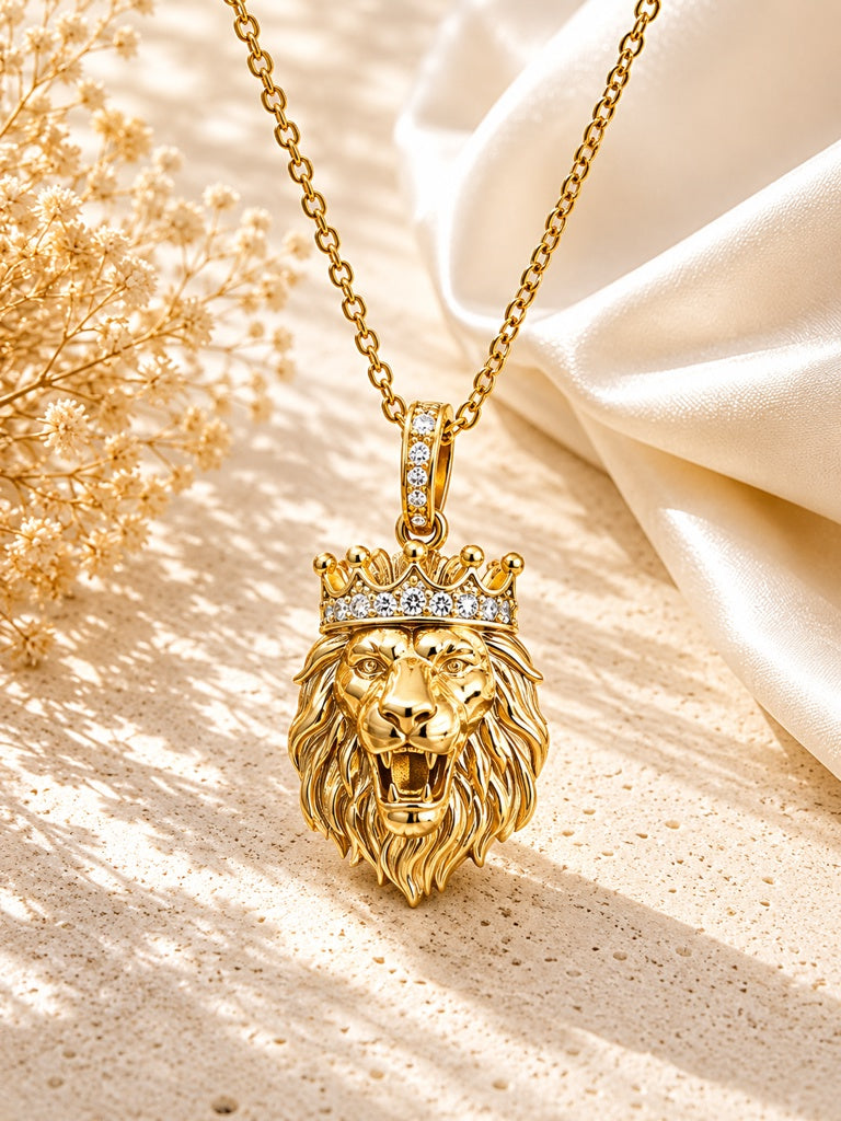 10KT LION PENDANT Size  Weigth 3.2GR
