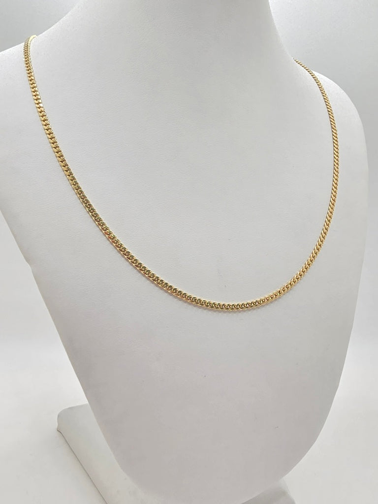 14KT SOLID MIAMI CUBAN CHAIN Size 20INCH 2.5MM Weight 9.2GR