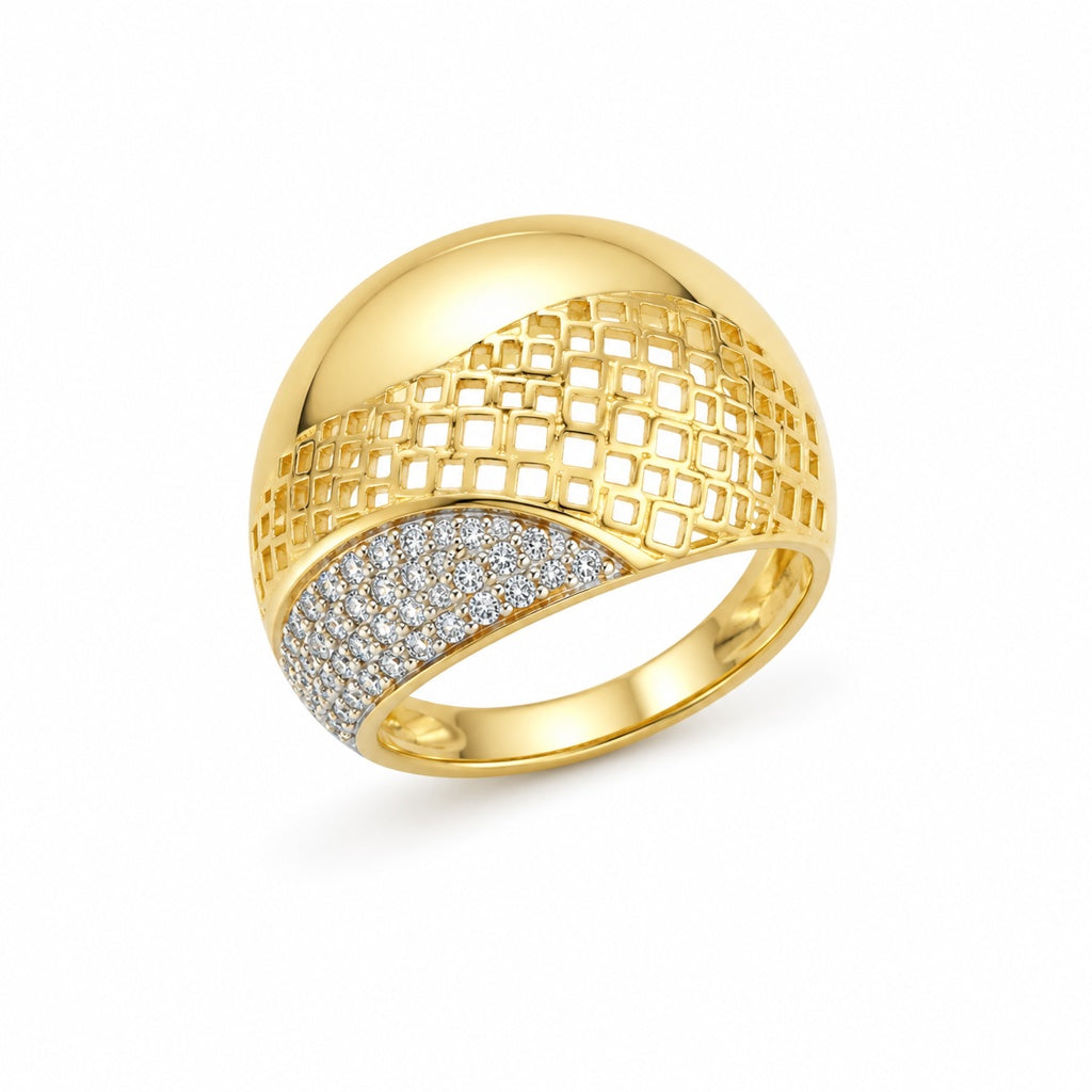 10KT PUFFY RING Size 7, 8 & 9