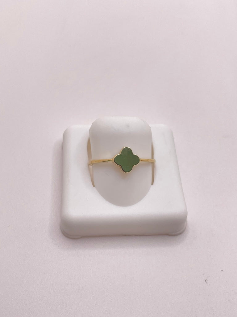 10KT FLOWER RING Size 8 Weigth 0.93GR