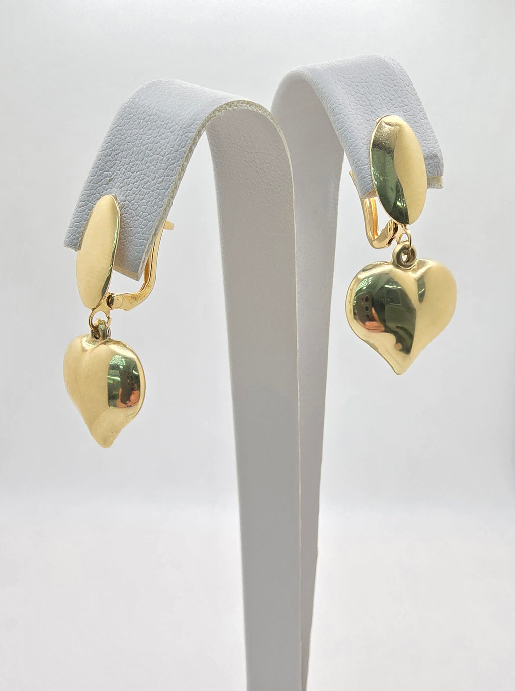 14KT HEART PENDANT EARRINGS Weight 3.3GR
