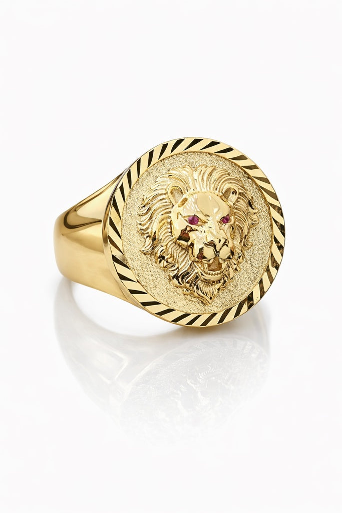 10KT LION RING Size 11 Weigth 11.2GR