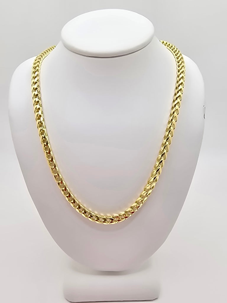 10KT SOLID FRANCO CHAIN Size 22INCH 3.5MM Weight 37.9GR