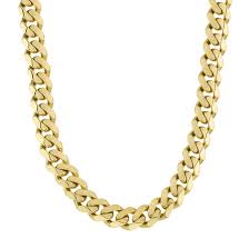 10KT PLAIN MONACO CERTIFIED CHAIN  Size 20INCH 8MM Weigth 18.5GR