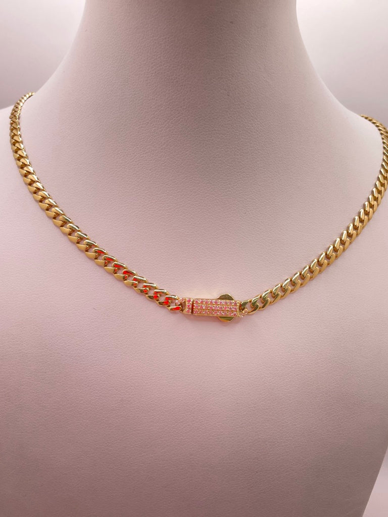 14KT MONACO STYLE CHAIN Size 18INCH 4MM Weight 10.9GR
