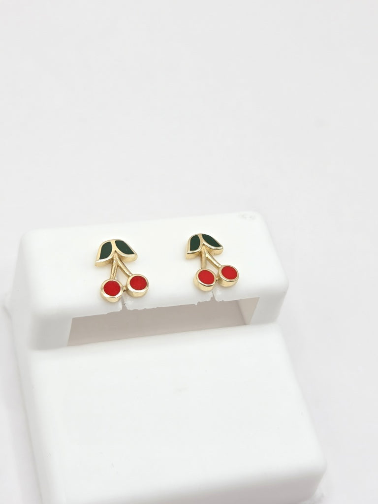 10KT EXTRA SMALL CHERRYS EARRINGS Size XS Weigth 1GR