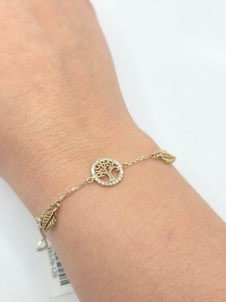 10KT DELICATE DREAMCATCHER BRACELET Size 7INCH Weight 2GR