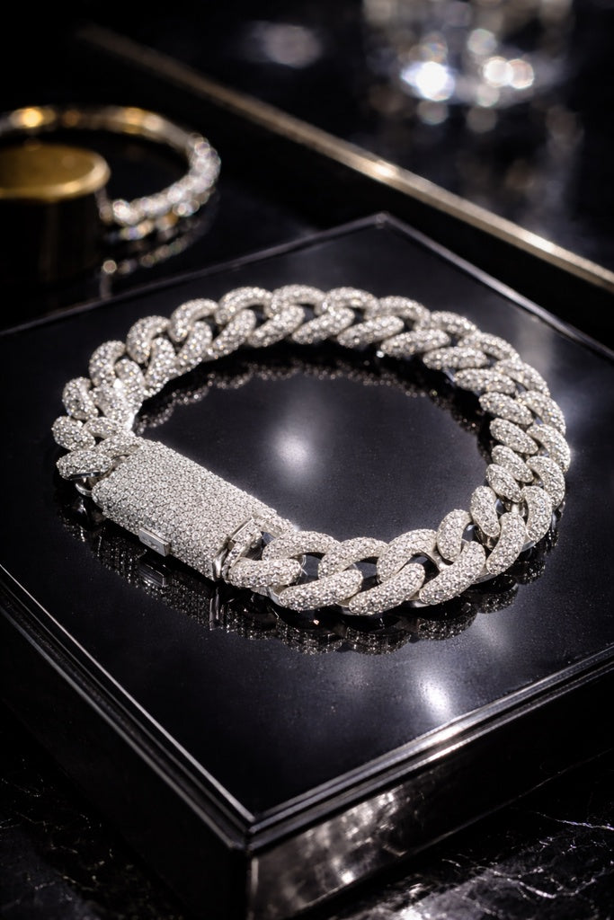 925 26.00CTW  MOISSANITE BRACELET SIZE 8