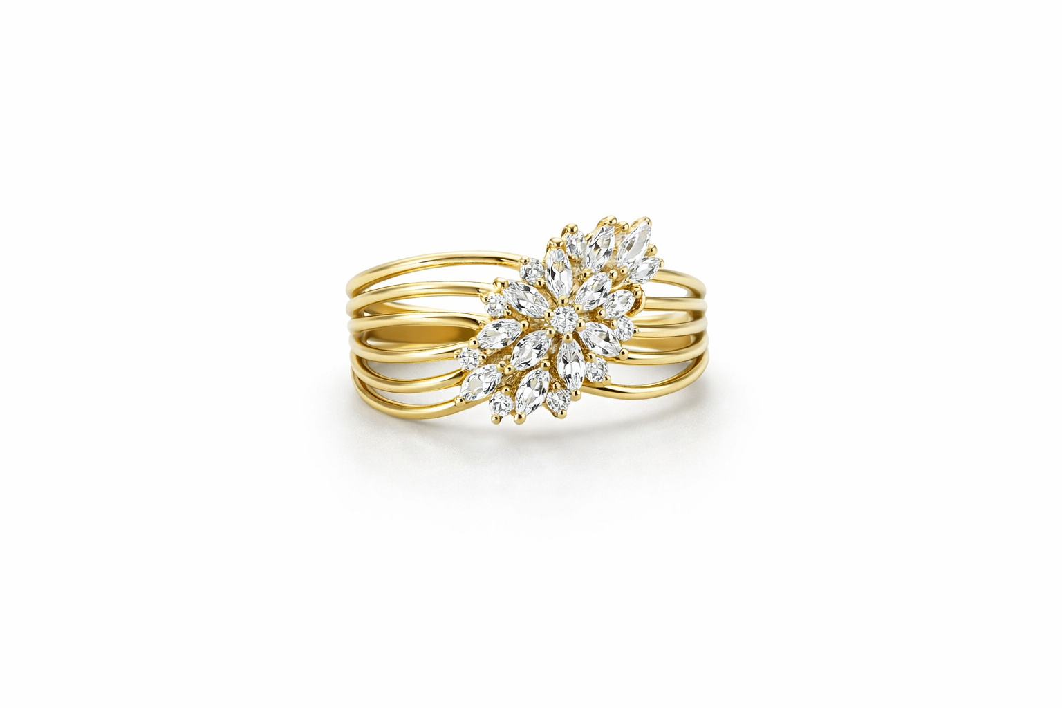 10KT  ASSORTED LIGTH RING Size 7-8 Weigth 1.3grs