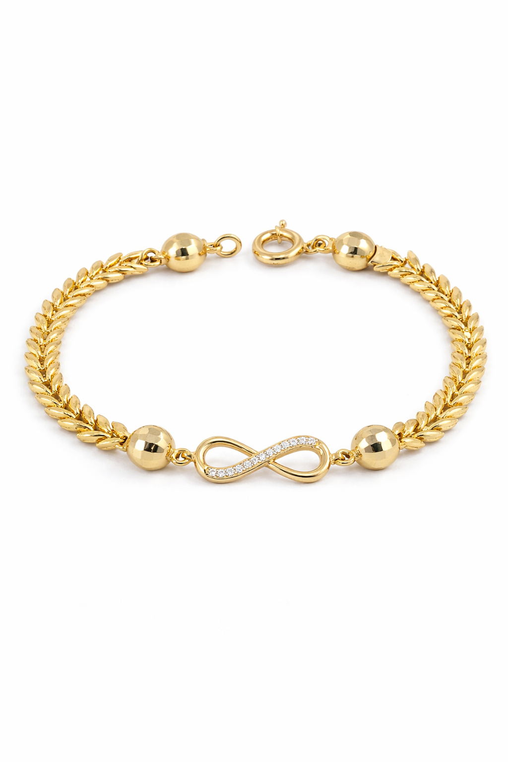 10KT INFINITY BRACELET Size 7.5IN Weigth 5.7GRS