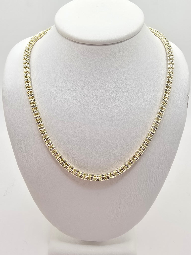 10KT ICE CHAIN Size 20INCH 3.5MM Weight 15.3GR