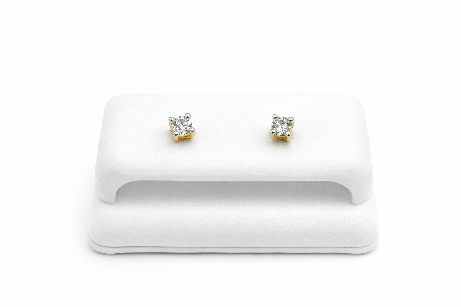 14KT EARRINGS+DIAMOND