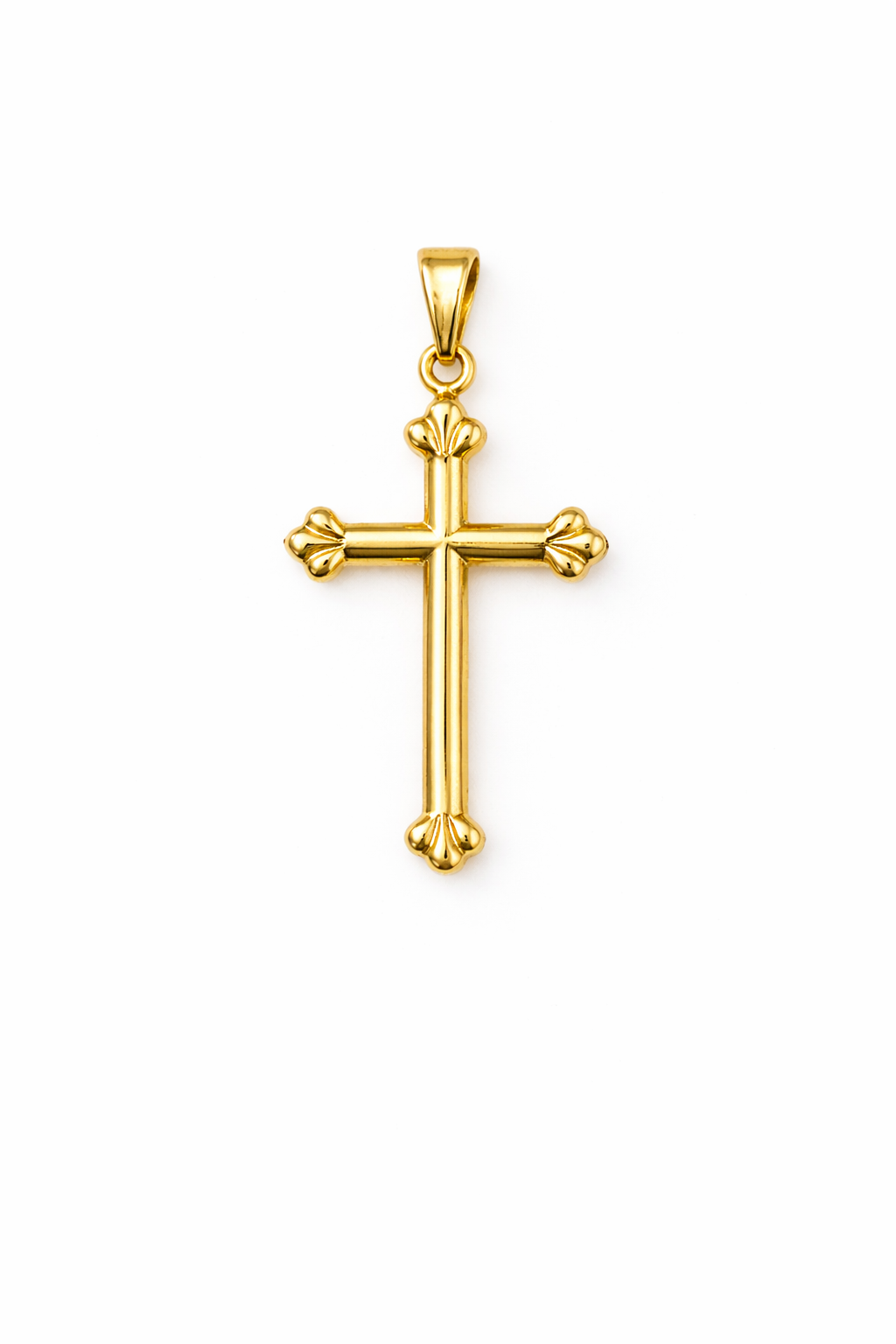 14KT MODERN CROSS PENDANDT Weight 0.5GR