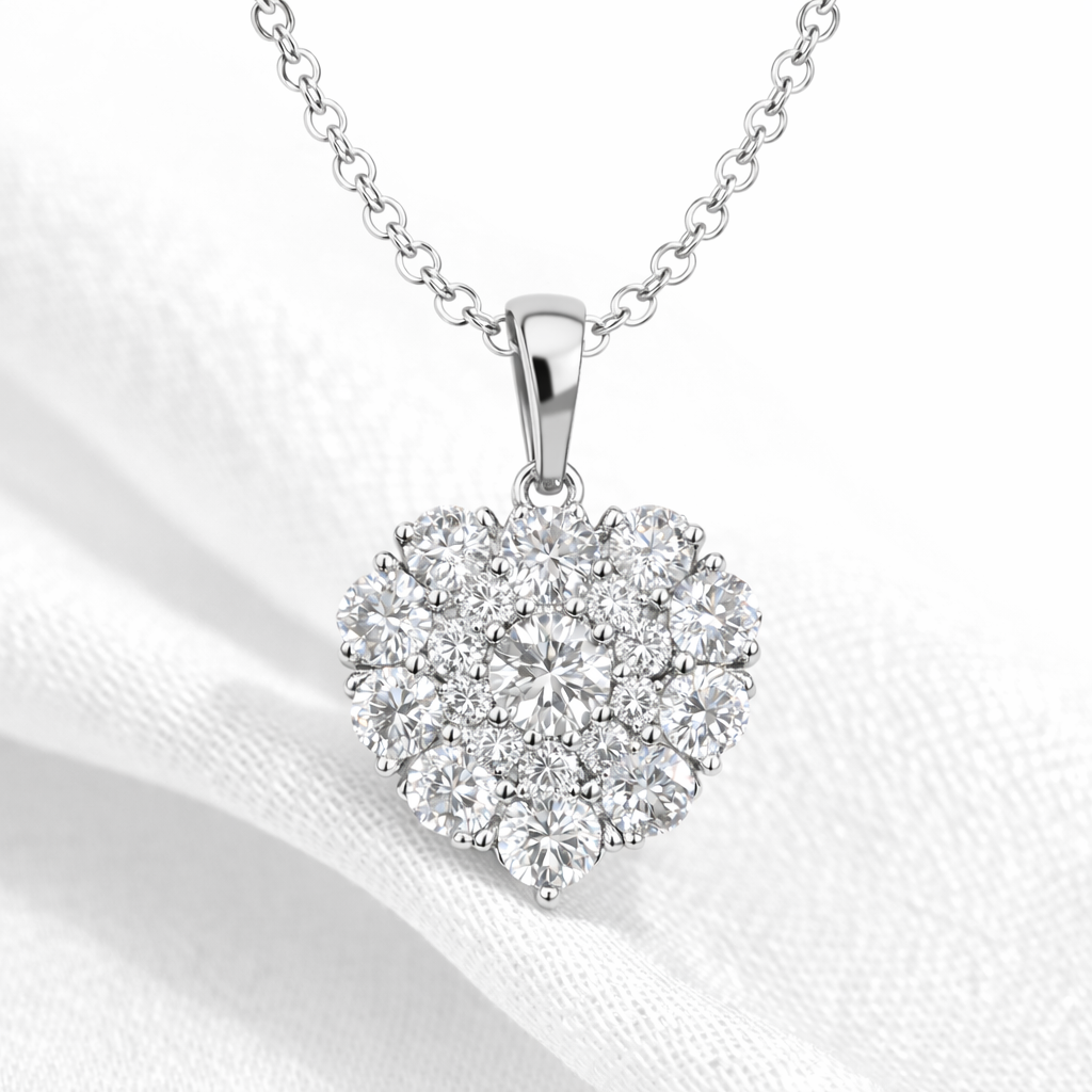 PENDANT HEART 925 SILVER Weight 2.74GR
