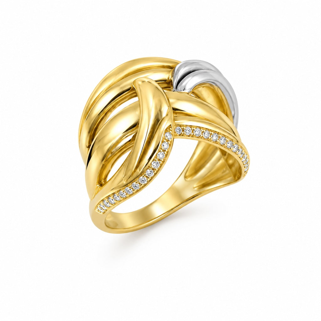 10KT MODERN RING Size 8