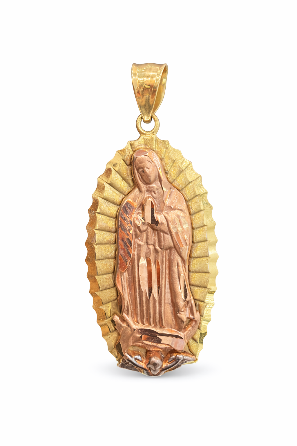 10KT VIRGEN DE LA CARIDAD PENDANT Weigth 5.2GR