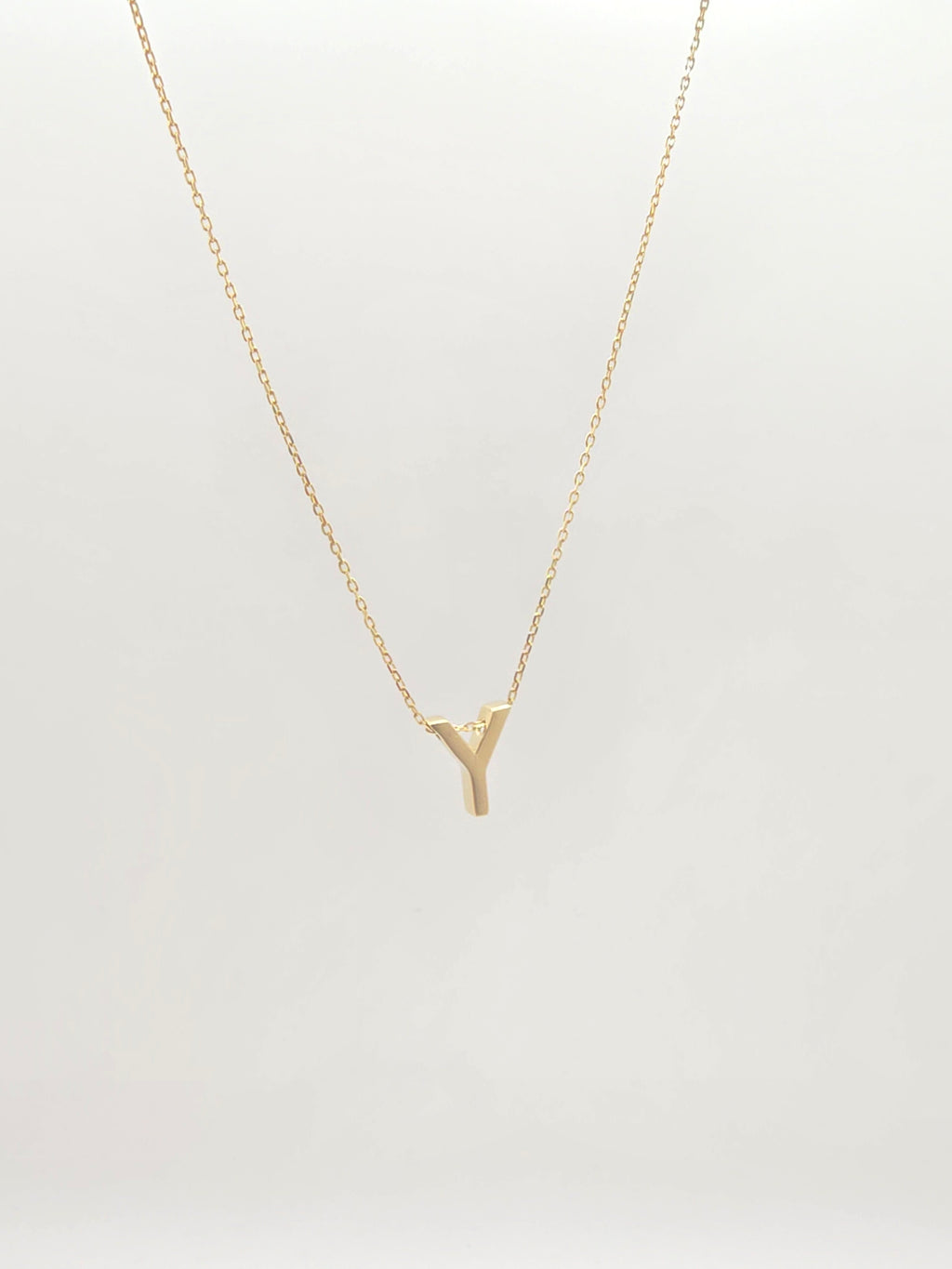 14KT LETTER "Y" CHAIN Size 18INCH Weight 2GR