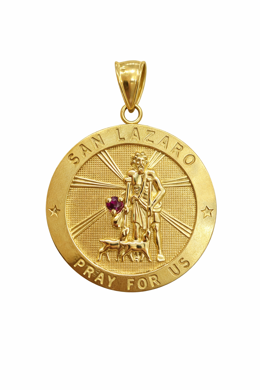 10KT LARGE ROUND SAN LAZARO PENDANT Weight 8.2GR