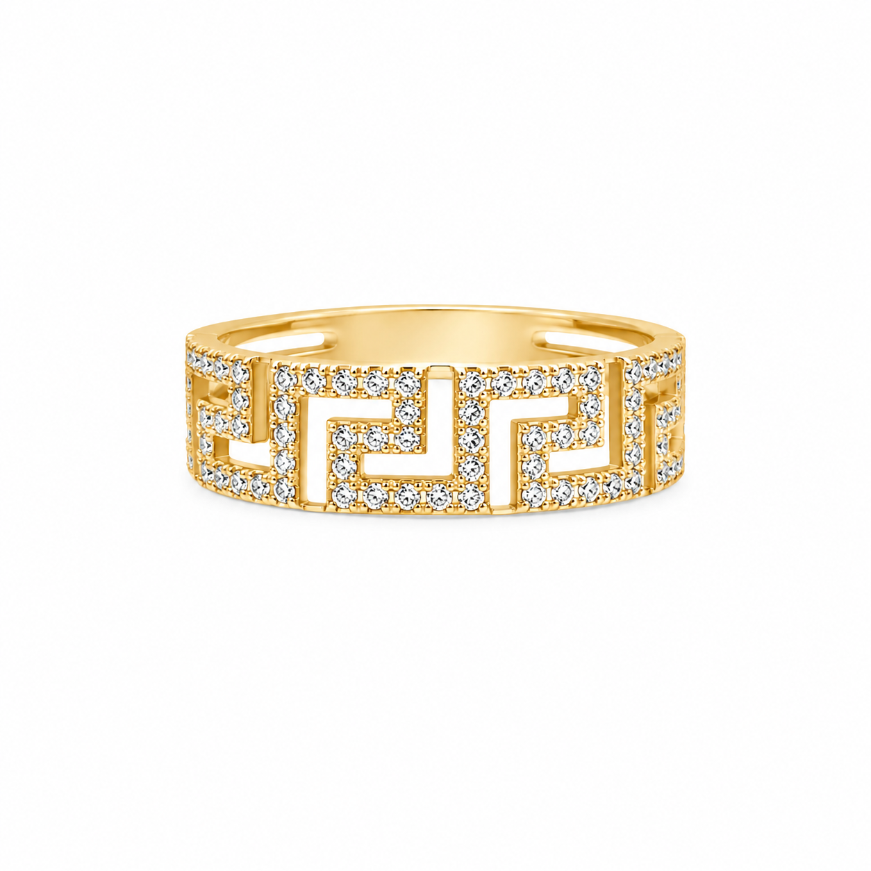 10KT GREEK RING Size 7