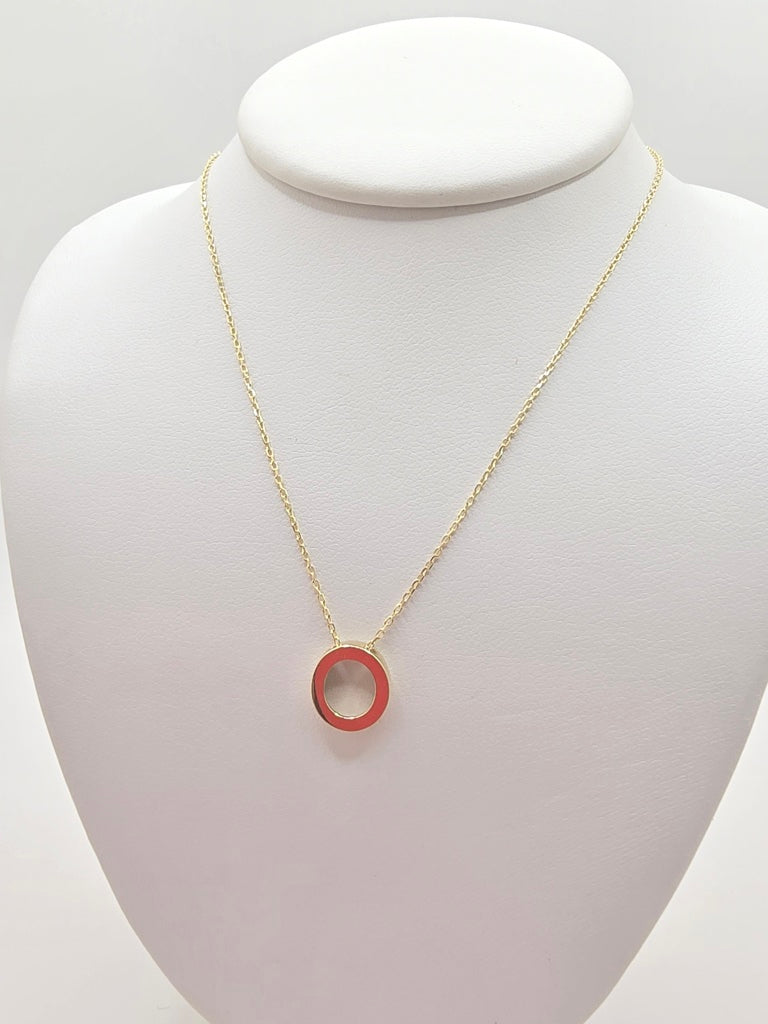 14KT LETTER "O" CHAIN Size 18INCH Weight 2.12GR