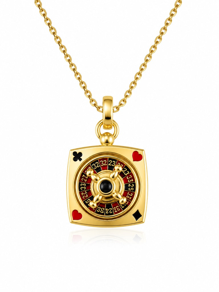 10KT POKER PENDANT Size  Weigth 3.8GR