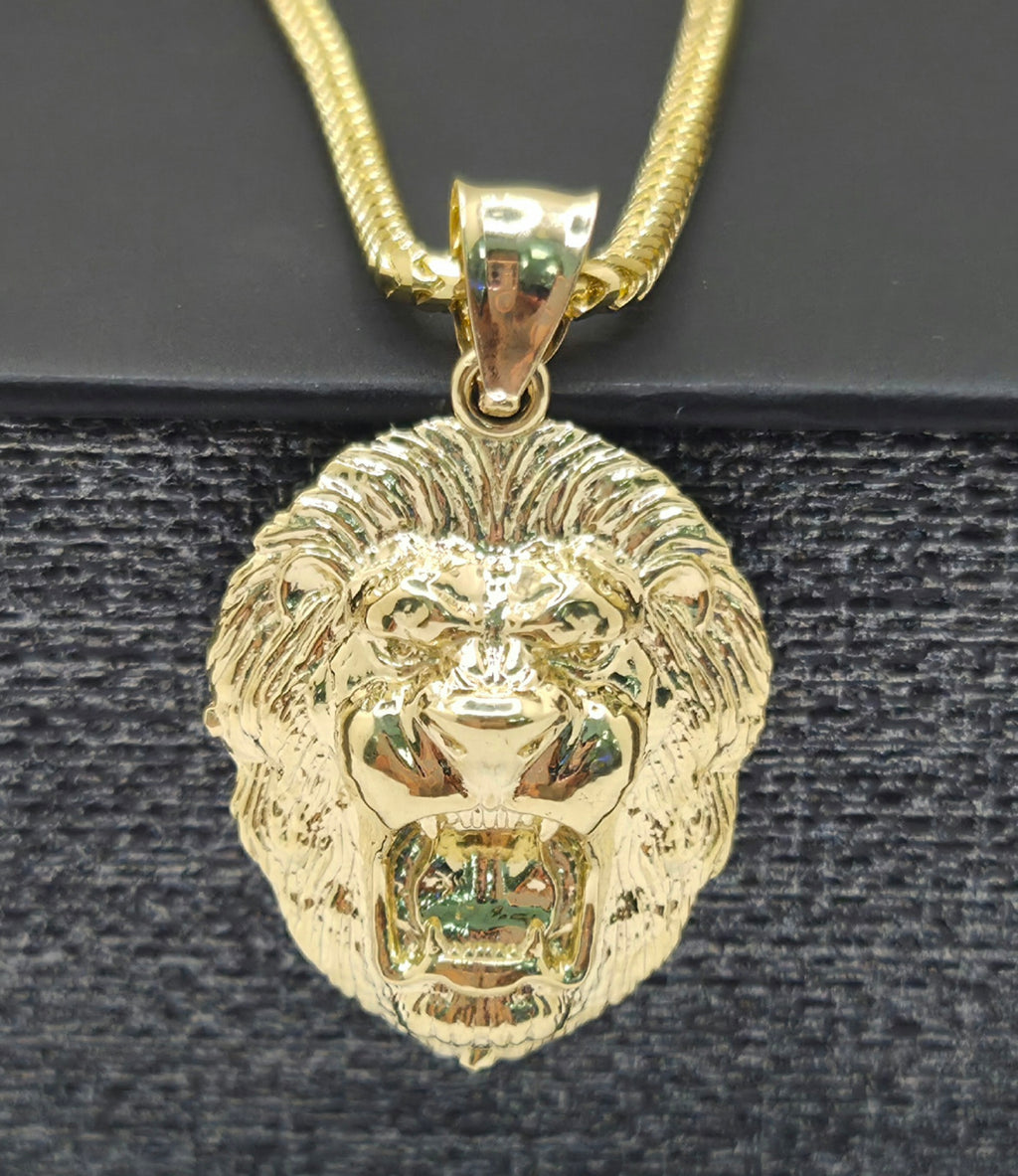 10KT SMALL LION FACE PENDANT Weight 1.8GR