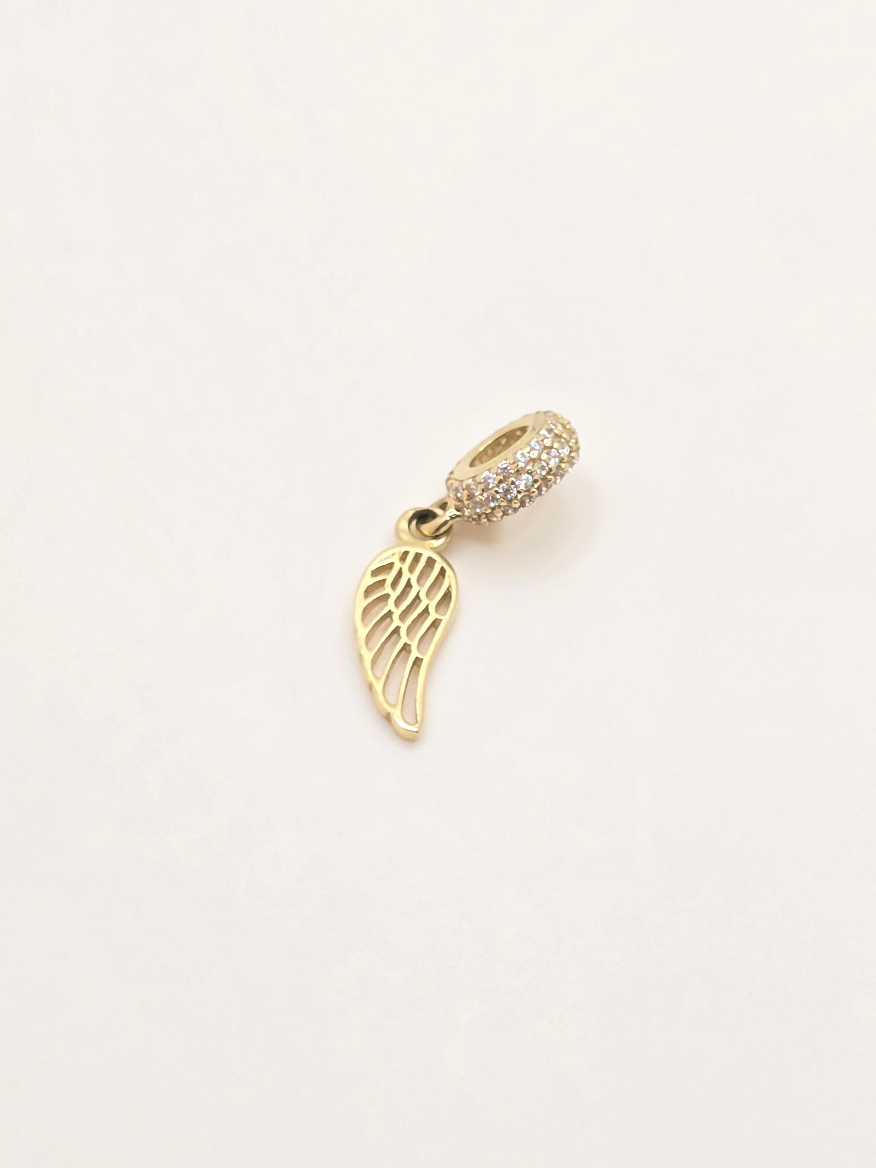 10KT ANGEL WING CHARM Weight 1.5GR