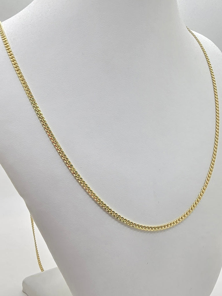 10KT SOLID MIAMI CUBAN CHAIN Size 16INCH 2.5MM Weight 6.9GR