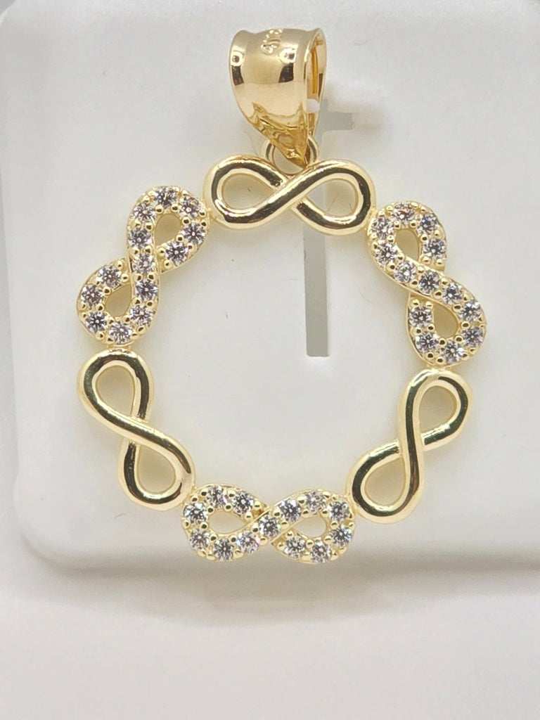 10KT INFINITY PENDANT