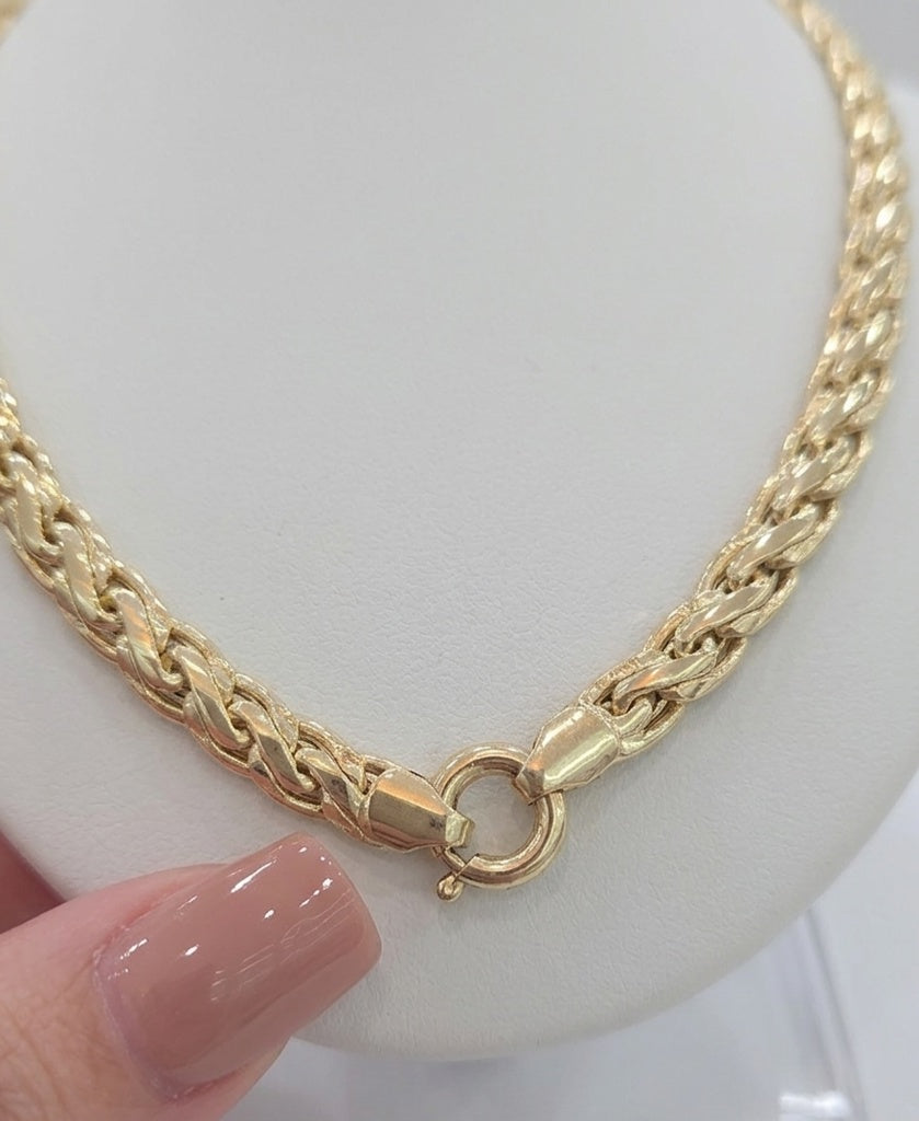 14KT MODER BRAIDED DESIGN NECKLACE Size 18INCH Weigth 15.6GR