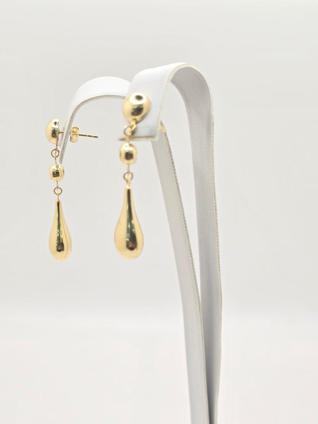 14KT TEARDROP PENDANT EARRINGS Weight 3.6GR