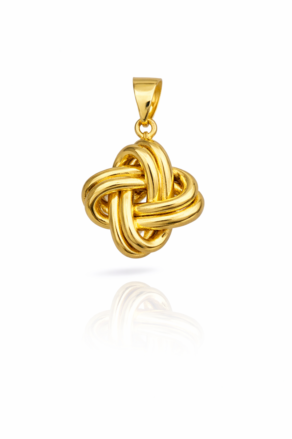 14KT MODERN KNOT PENDANT Weight 2.5GR