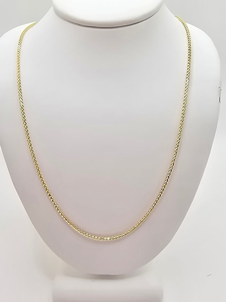 10KT SOLID FRANCO CHAIN Size 24INCH 1.3MM Weight 4.5GR