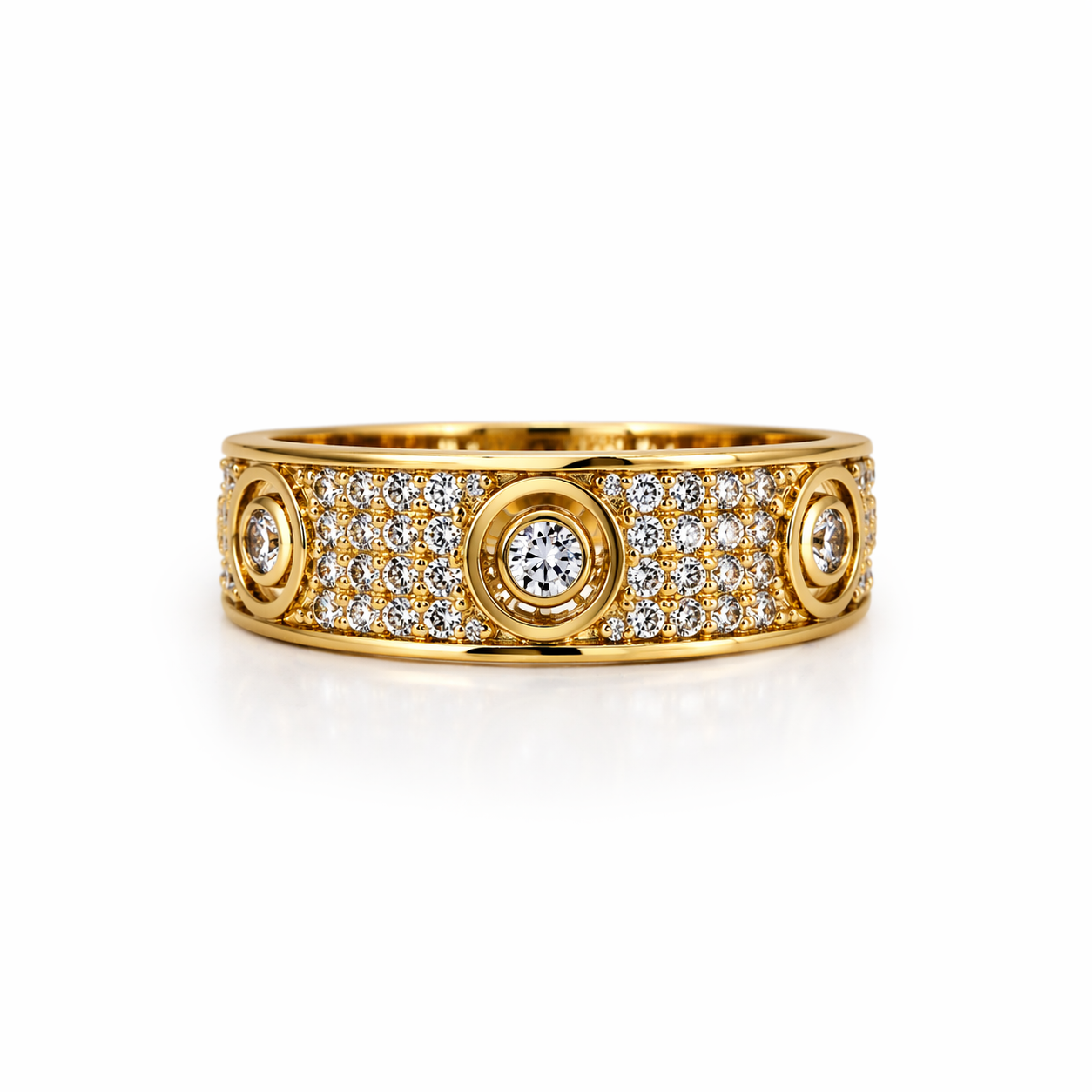 10KT  RING+WOMAN Size 8  7.25MM Weigth 5.3GR
