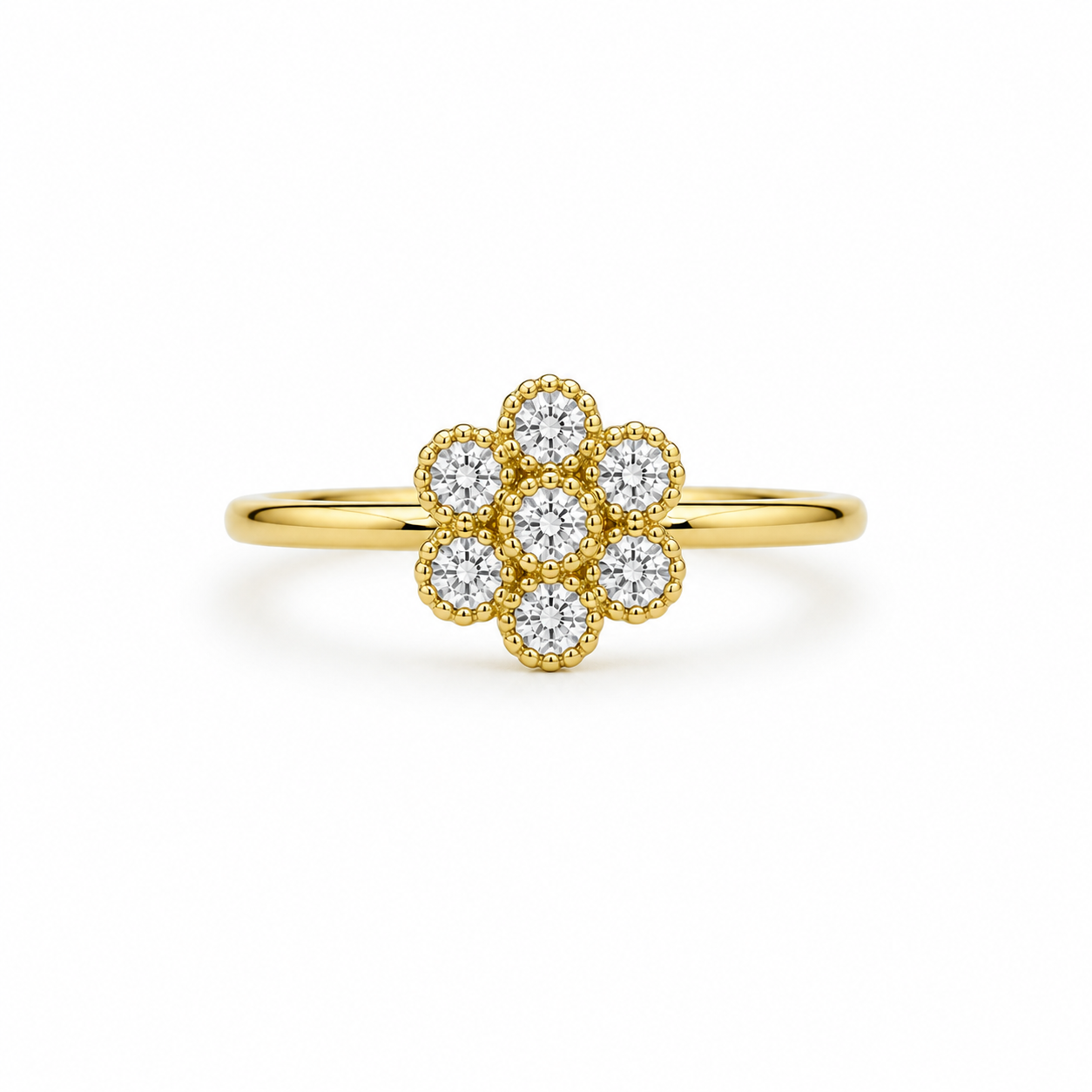 10KT  RING Size 8 Weigth 1.6GR